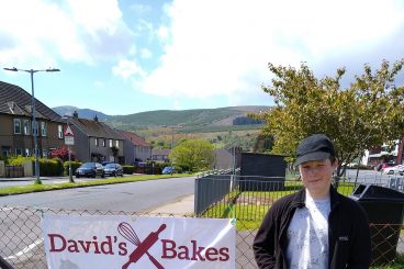 David bakes for charity