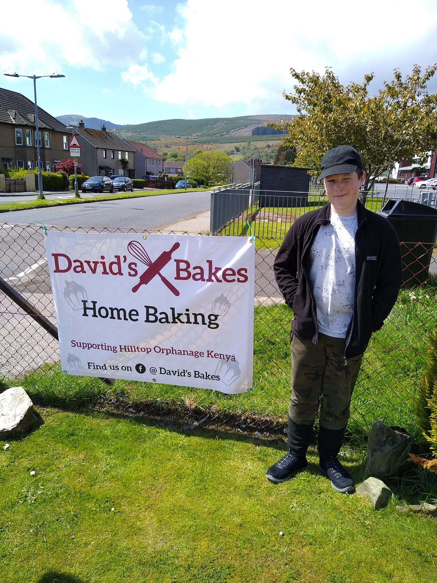 David bakes for charity
