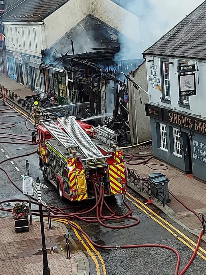 Arrests made in connection with town centre fire
